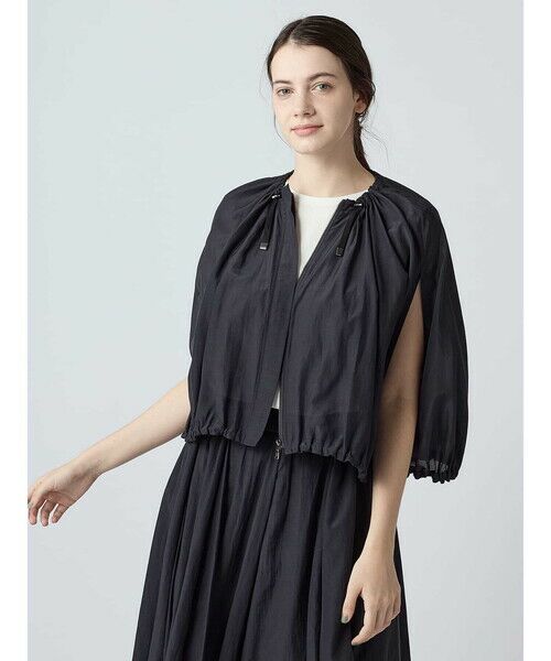 Aquascutum / アクアスキュータム テーラードジャケット | トリアセコットンローンブルゾン（ﾈｲﾋﾞｰ）