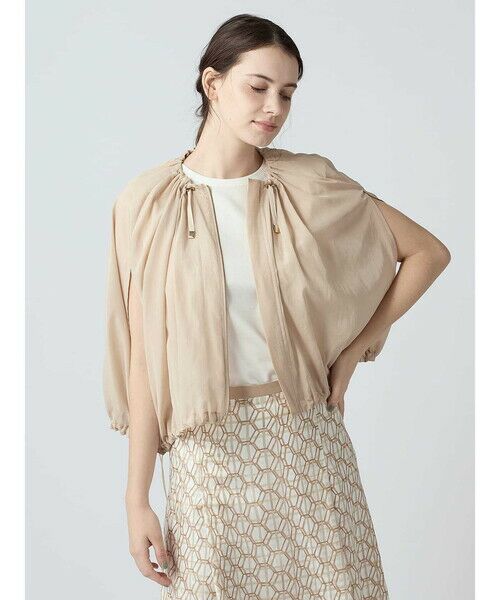 Aquascutum / アクアスキュータム テーラードジャケット | トリアセコットンローンブルゾン（ﾍﾞｰｼﾞｭ）