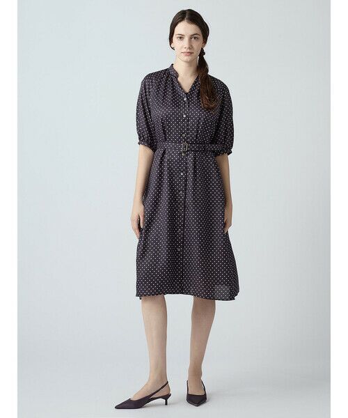 Aquascutum / アクアスキュータム ドレス | スクエアドットプリントドレス | 詳細1