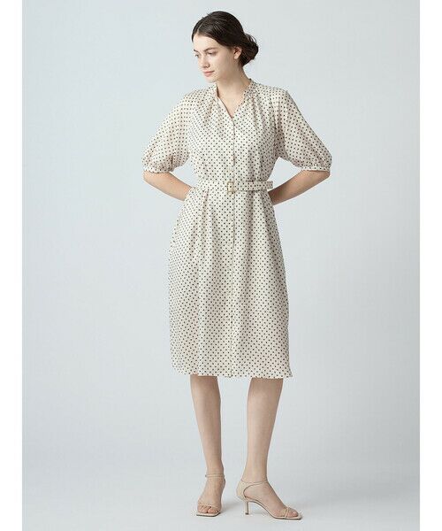 Aquascutum / アクアスキュータム ドレス | スクエアドットプリントドレス | 詳細14