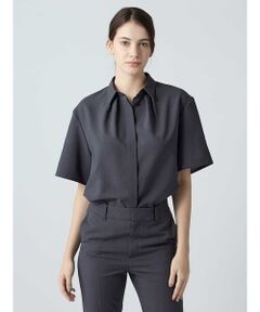 Aquascutum / アクアスキュータム シャツ・ブラウス | 【セットアップ対応】ライト強撚ハーフスリーブシャツ