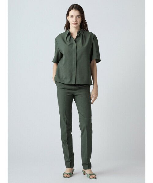 Aquascutum / アクアスキュータム シャツ・ブラウス | 【セットアップ対応】ライト強撚ハーフスリーブシャツ | 詳細1