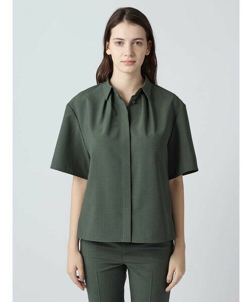 Aquascutum / アクアスキュータム シャツ・ブラウス | 【セットアップ対応】ライト強撚ハーフスリーブシャツ | 詳細2