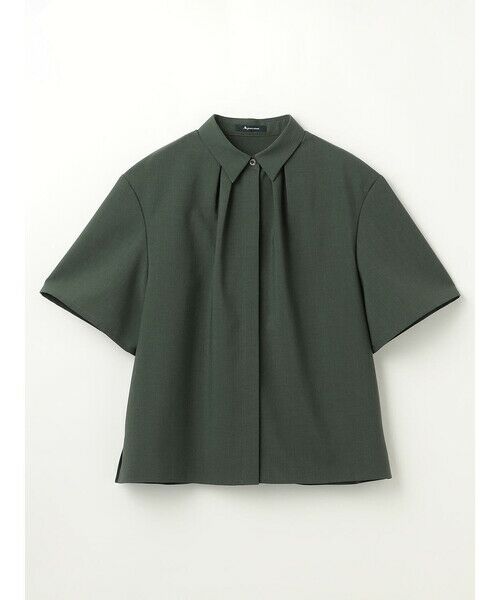 Aquascutum / アクアスキュータム シャツ・ブラウス | 【セットアップ対応】ライト強撚ハーフスリーブシャツ | 詳細6