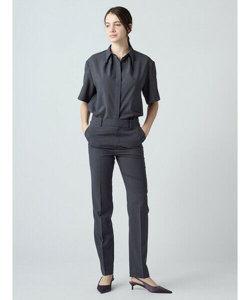 Aquascutum / アクアスキュータム シャツ・ブラウス | 【セットアップ対応】ライト強撚ハーフスリーブシャツ | 詳細12