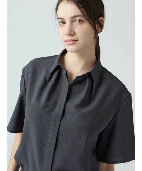 Aquascutum / アクアスキュータム シャツ・ブラウス | 【セットアップ対応】ライト強撚ハーフスリーブシャツ | 詳細13