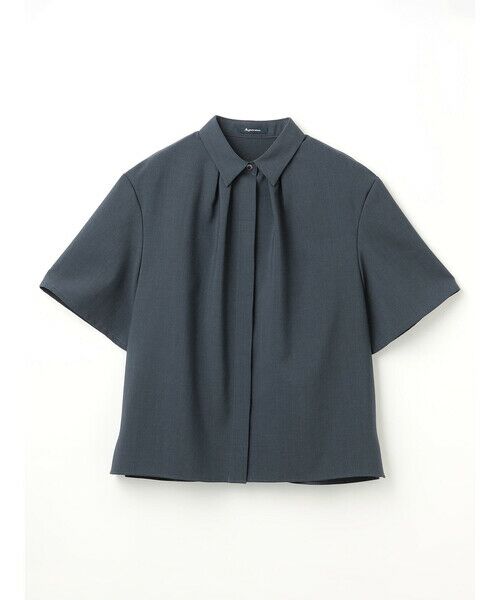Aquascutum / アクアスキュータム シャツ・ブラウス | 【セットアップ対応】ライト強撚ハーフスリーブシャツ | 詳細14