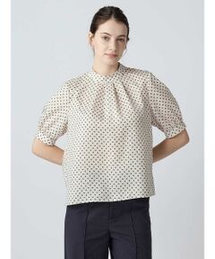 Aquascutum / アクアスキュータム シャツ・ブラウス | スクエアドットプリントブラウス