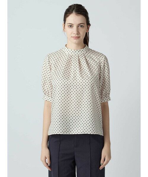Aquascutum / アクアスキュータム シャツ・ブラウス | スクエアドットプリントブラウス | 詳細2