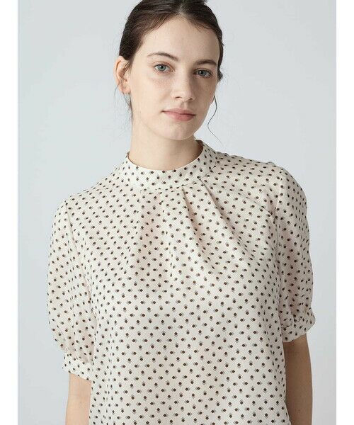 Aquascutum / アクアスキュータム シャツ・ブラウス | スクエアドットプリントブラウス | 詳細5