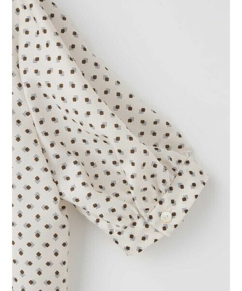 Aquascutum / アクアスキュータム シャツ・ブラウス | スクエアドットプリントブラウス | 詳細9