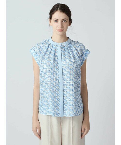 Aquascutum / アクアスキュータム シャツ・ブラウス | 【セットアップ対応】ハニカムプリントブラウス | 詳細2