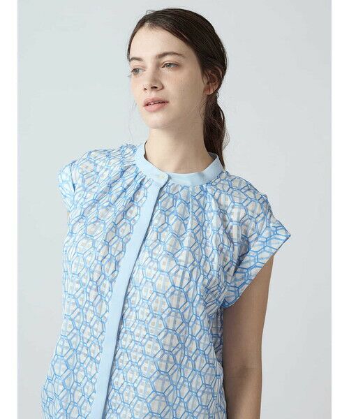 Aquascutum / アクアスキュータム シャツ・ブラウス | 【セットアップ対応】ハニカムプリントブラウス | 詳細5