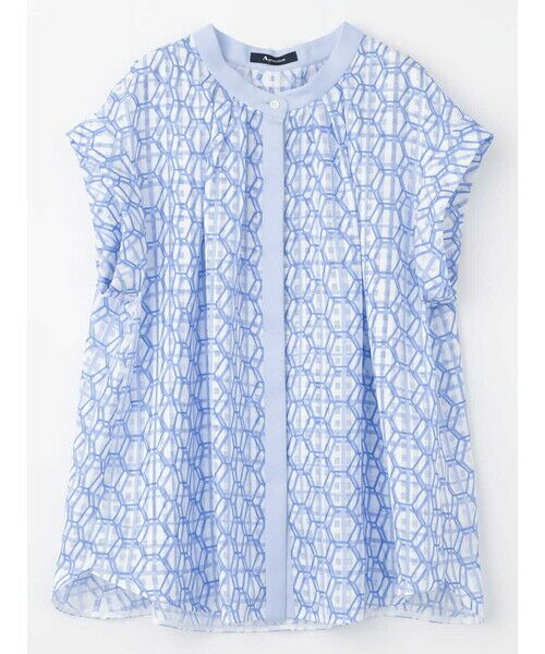 Aquascutum / アクアスキュータム シャツ・ブラウス | 【セットアップ対応】ハニカムプリントブラウス | 詳細6