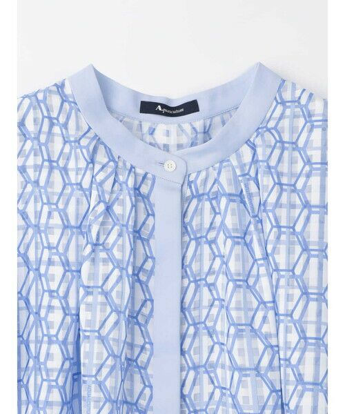 Aquascutum / アクアスキュータム シャツ・ブラウス | 【セットアップ対応】ハニカムプリントブラウス | 詳細8