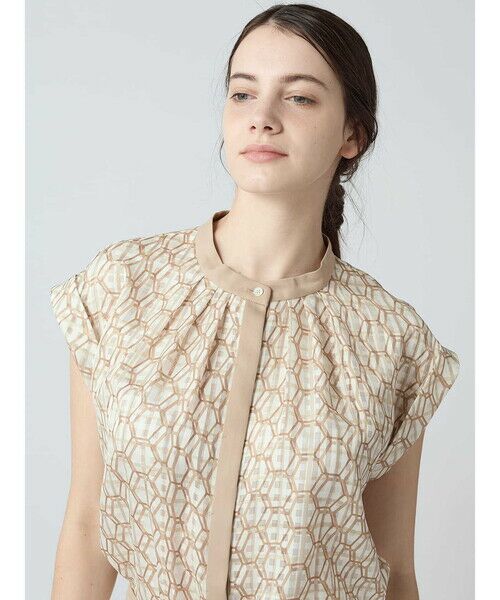Aquascutum / アクアスキュータム シャツ・ブラウス | 【セットアップ対応】ハニカムプリントブラウス | 詳細13