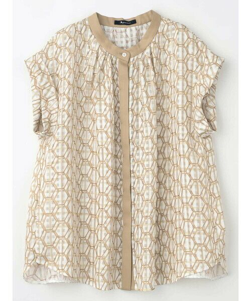 Aquascutum / アクアスキュータム シャツ・ブラウス | 【セットアップ対応】ハニカムプリントブラウス | 詳細14