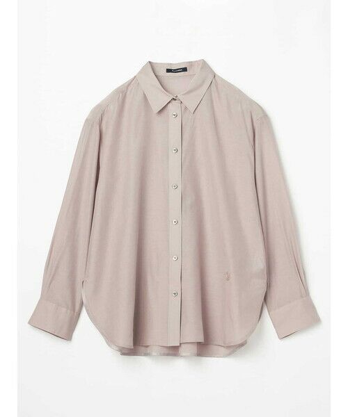 Aquascutum / アクアスキュータム シャツ・ブラウス | ウォッシャブルシルクブラウス（ｸﾞﾚｰ）
