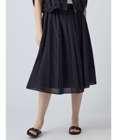 Aquascutum / アクアスキュータム ミニ・ひざ丈スカート | トリアセコットンローンスカート