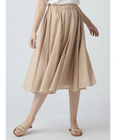 Aquascutum / アクアスキュータム ミニ・ひざ丈スカート | トリアセコットンローンスカート