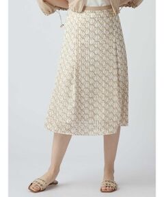 Aquascutum / アクアスキュータム ミニ・ひざ丈スカート | 【セットアップ対応】ハニカムプリントスカート