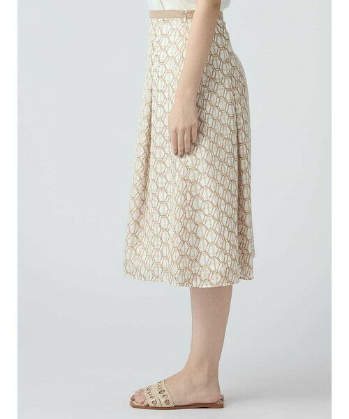 Aquascutum / アクアスキュータム ミニ・ひざ丈スカート | 【セットアップ対応】ハニカムプリントスカート | 詳細7