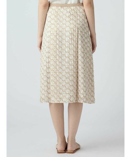 Aquascutum / アクアスキュータム ミニ・ひざ丈スカート | 【セットアップ対応】ハニカムプリントスカート | 詳細8