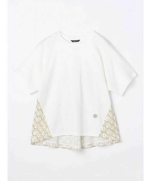 Aquascutum / アクアスキュータム カットソー | ハニカムプリントカットソー（ｷｬﾗﾒﾙ）