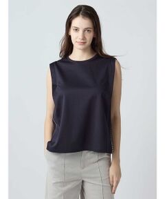 Aquascutum / アクアスキュータム カットソー | スーピマコットンポンチ ノースリーブ