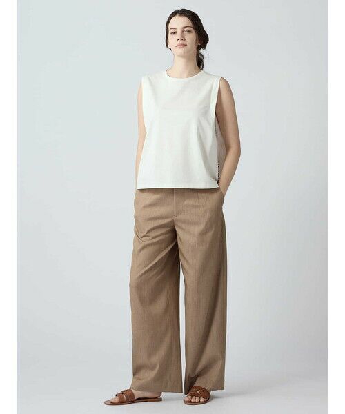 Aquascutum / アクアスキュータム カットソー | スーピマコットンポンチ ノースリーブ | 詳細5