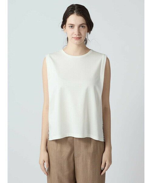 Aquascutum / アクアスキュータム カットソー | スーピマコットンポンチ ノースリーブ | 詳細6