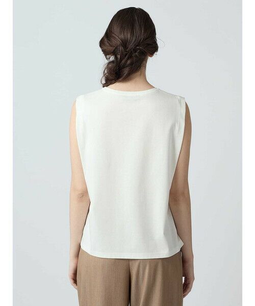 Aquascutum / アクアスキュータム カットソー | スーピマコットンポンチ ノースリーブ | 詳細8