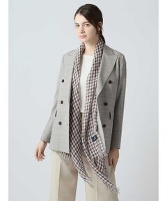 Aquascutum / アクアスキュータム マフラー・ショール・スヌード・ストール | クラブチェックリネンストール