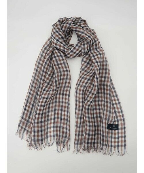 Aquascutum / アクアスキュータム マフラー・ショール・スヌード・ストール | クラブチェックリネンストール | 詳細1