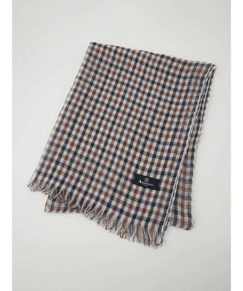 Aquascutum / アクアスキュータム マフラー・ショール・スヌード・ストール | クラブチェックリネンストール | 詳細2