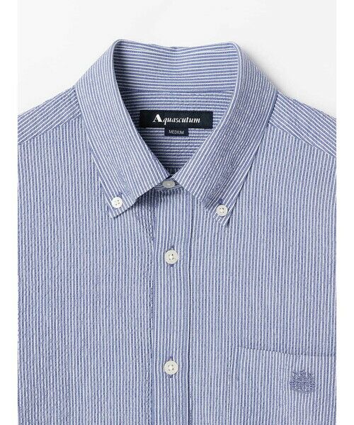 Aquascutum / アクアスキュータム シャツ・ブラウス | London Sucker Stripe Shirt | 詳細2