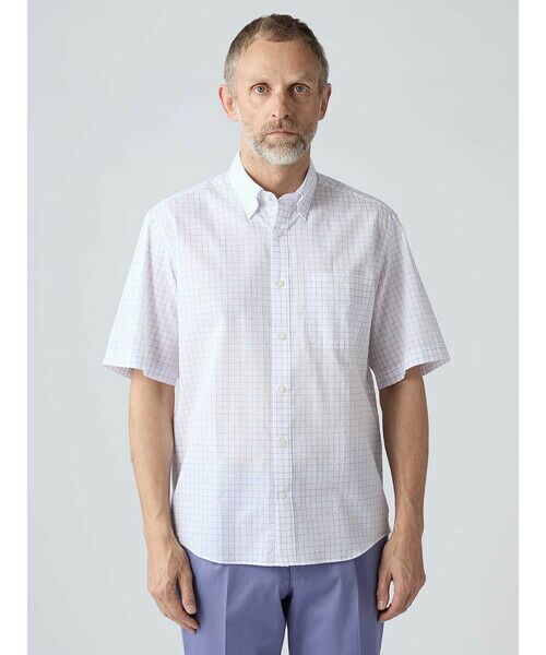 Aquascutum / アクアスキュータム シャツ・ブラウス | Sucker Check Short Sleeve Shirt | 詳細2
