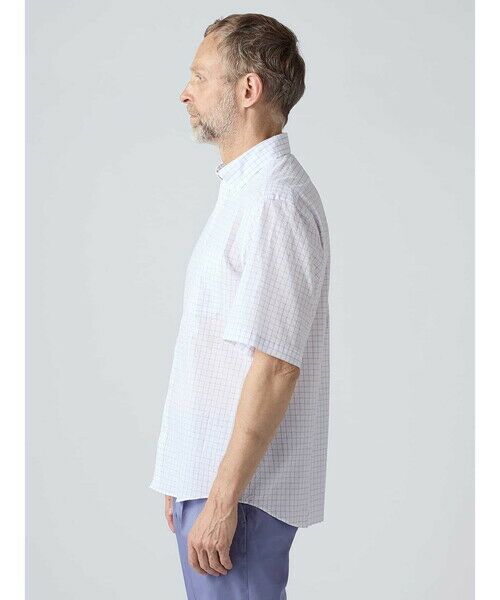 Aquascutum / アクアスキュータム シャツ・ブラウス | Sucker Check Short Sleeve Shirt | 詳細3