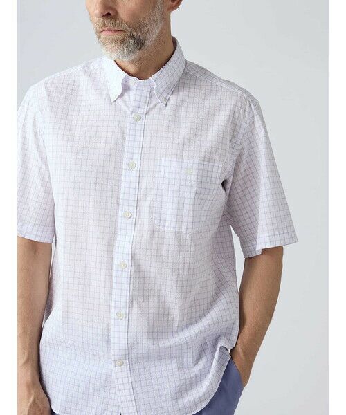 Aquascutum / アクアスキュータム シャツ・ブラウス | Sucker Check Short Sleeve Shirt | 詳細5
