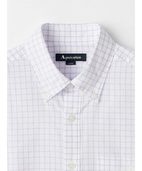 Aquascutum / アクアスキュータム シャツ・ブラウス | Sucker Check Short Sleeve Shirt | 詳細8