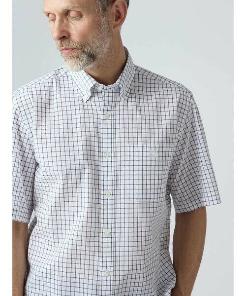 Aquascutum / アクアスキュータム シャツ・ブラウス | Sucker Check Short Sleeve Shirt | 詳細14