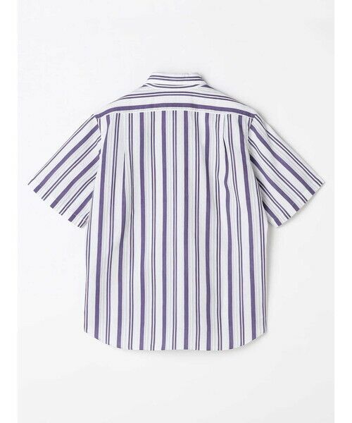 Aquascutum / アクアスキュータム シャツ・ブラウス | Waffle Multi Stripe Short Sleeve Shirt | 詳細7