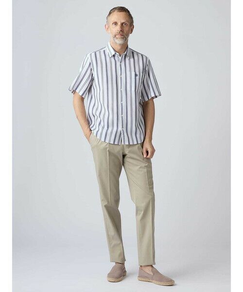 Aquascutum / アクアスキュータム シャツ・ブラウス | Waffle Multi Stripe Short Sleeve Shirt | 詳細13