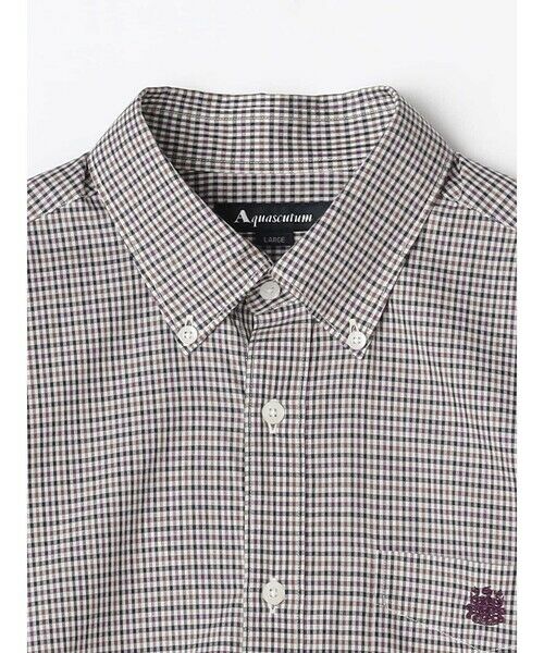 Aquascutum / アクアスキュータム シャツ・ブラウス | ＜175th limited＞Mini Club Check Short Slee | 詳細8