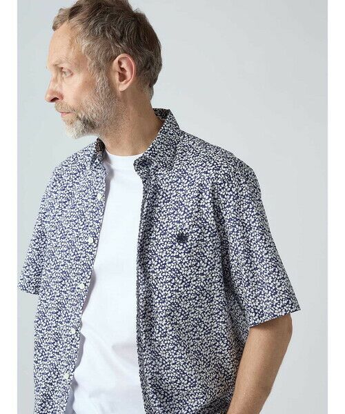 Aquascutum / アクアスキュータム シャツ・ブラウス | Liberty Print Short Sleeve Shirt | 詳細14