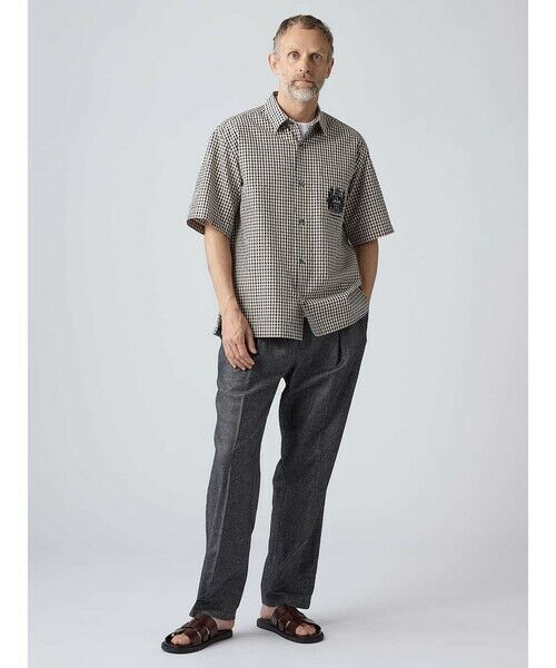 Aquascutum / アクアスキュータム シャツ・ブラウス | Seer-sucker Club Check Short Sleeve Shirt Outer | 詳細1