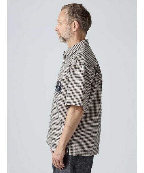 Aquascutum / アクアスキュータム シャツ・ブラウス | Seer-sucker Club Check Short Sleeve Shirt Outer | 詳細3