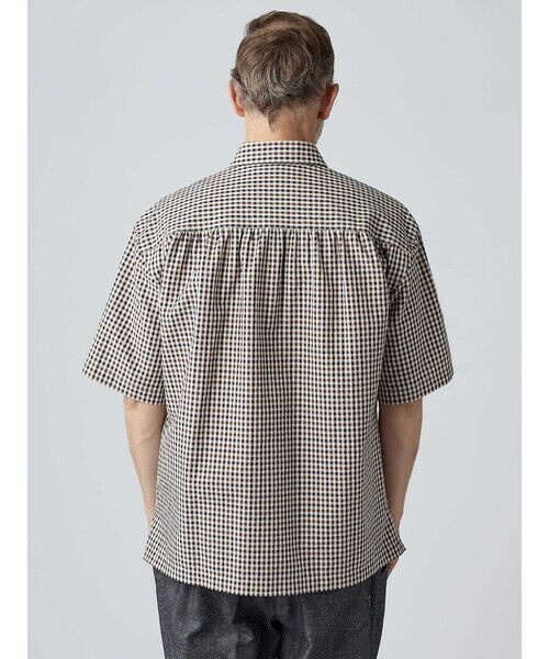 Aquascutum / アクアスキュータム シャツ・ブラウス | Seer-sucker Club Check Short Sleeve Shirt Outer | 詳細4