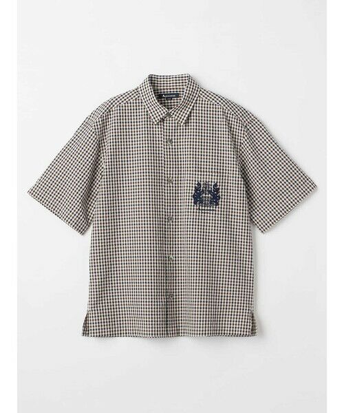 Aquascutum / アクアスキュータム シャツ・ブラウス | Seer-sucker Club Check Short Sleeve Shirt Outer | 詳細6