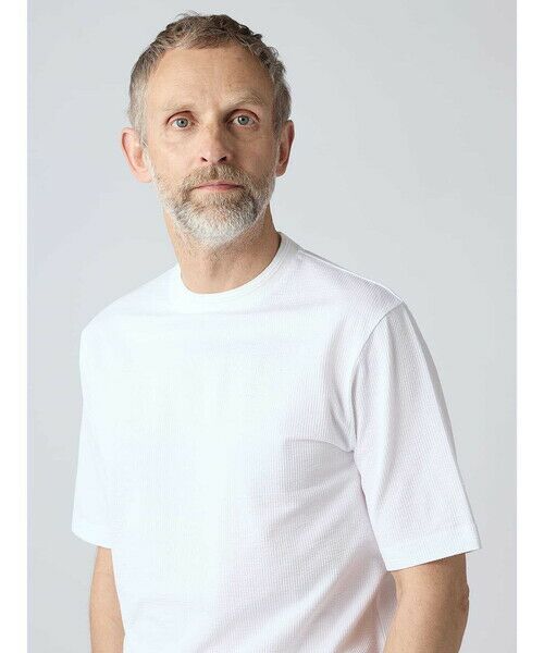 Aquascutum / アクアスキュータム カットソー | TEC.3 Seer-sucker T-shirt | 詳細12